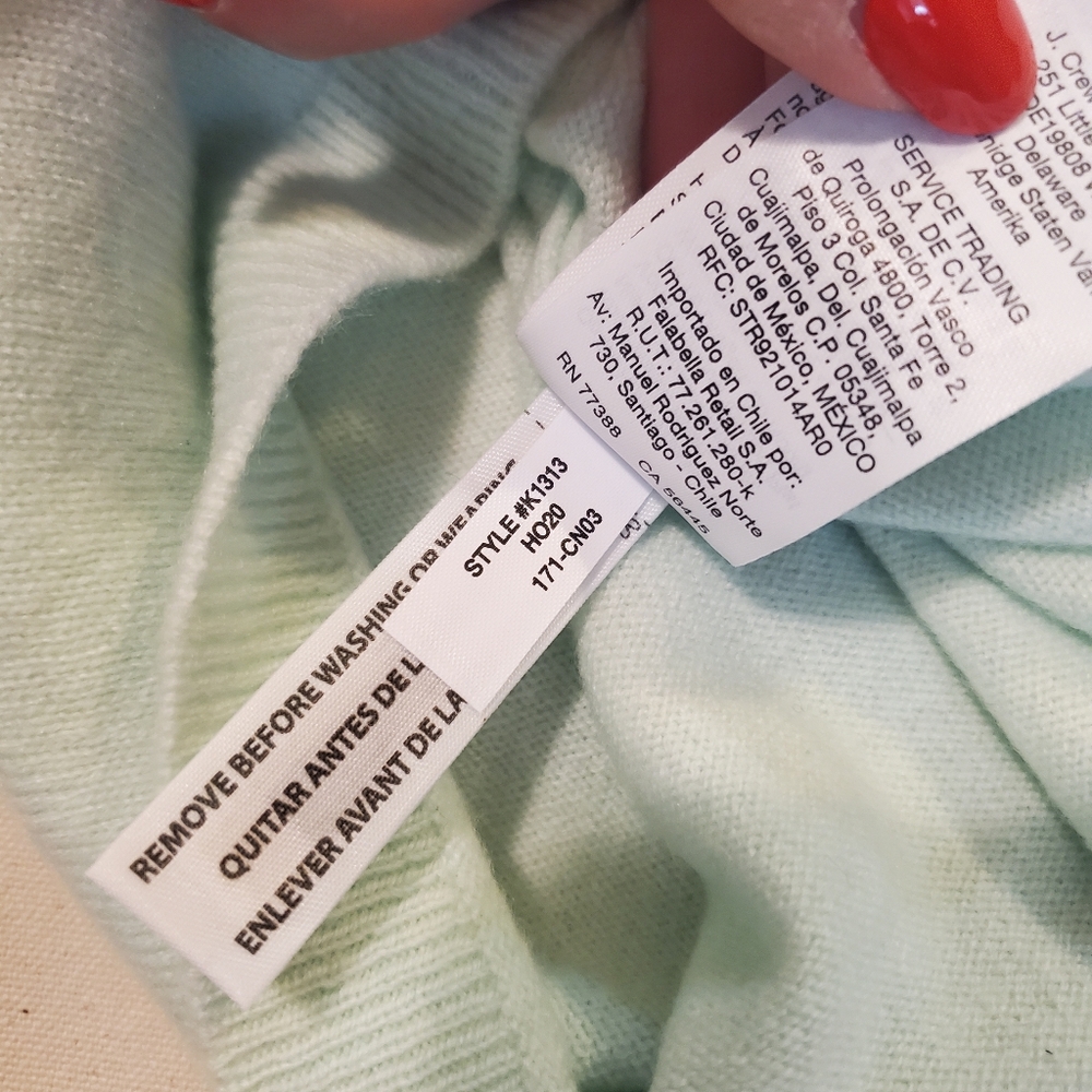 J.Crew Cashmere, S, Mint Green - Picture 6 of 7